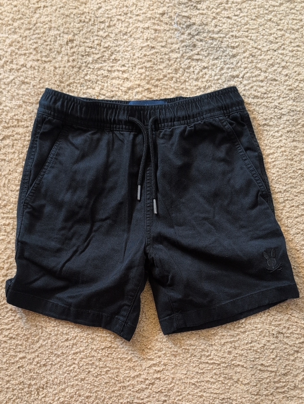 Psycho Bunny Black Athletic Drawstring Shorts